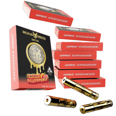 Cherry Grapefruit Muha Meds Cart 1000MG | Sativa